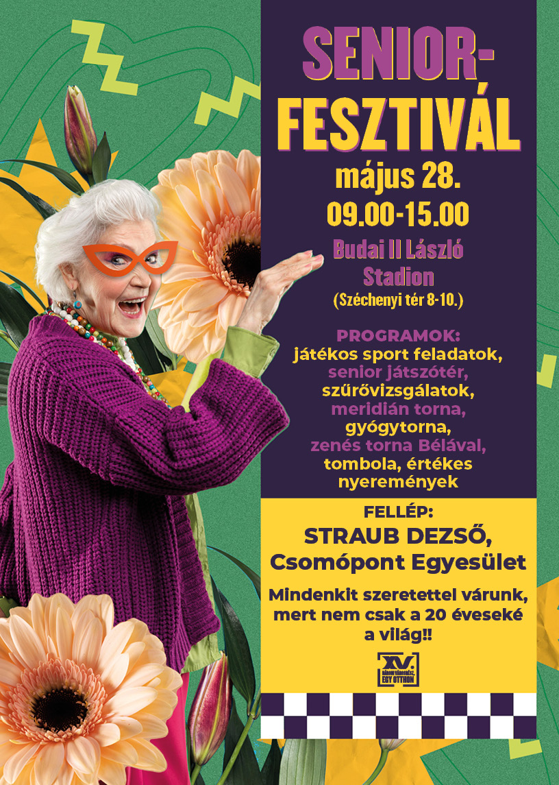 Senior Fesztivál 2025 plakátja