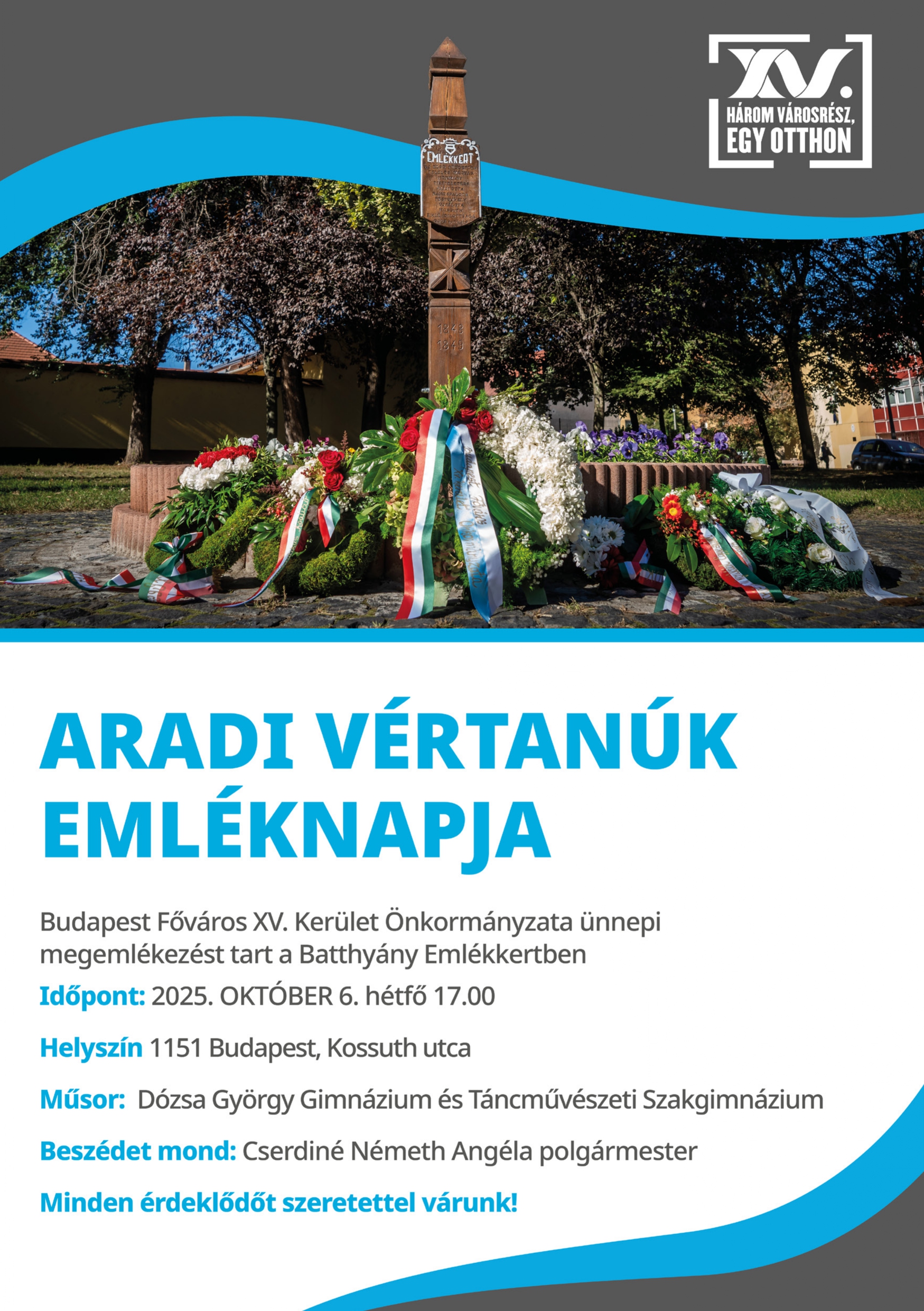 A 2025-ös október 6-i megemlékezés plakátja