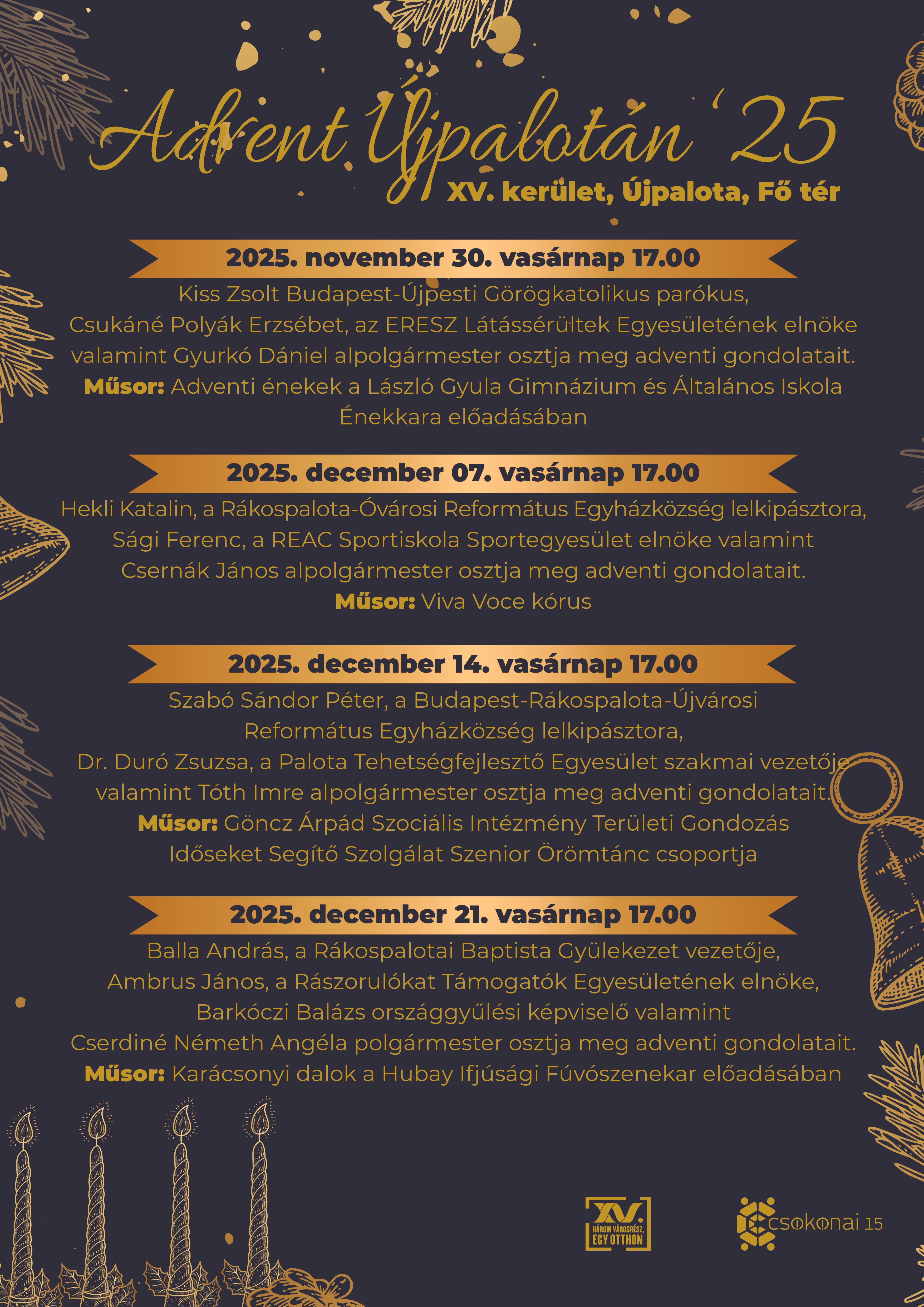 A 2025-ös andventi program
