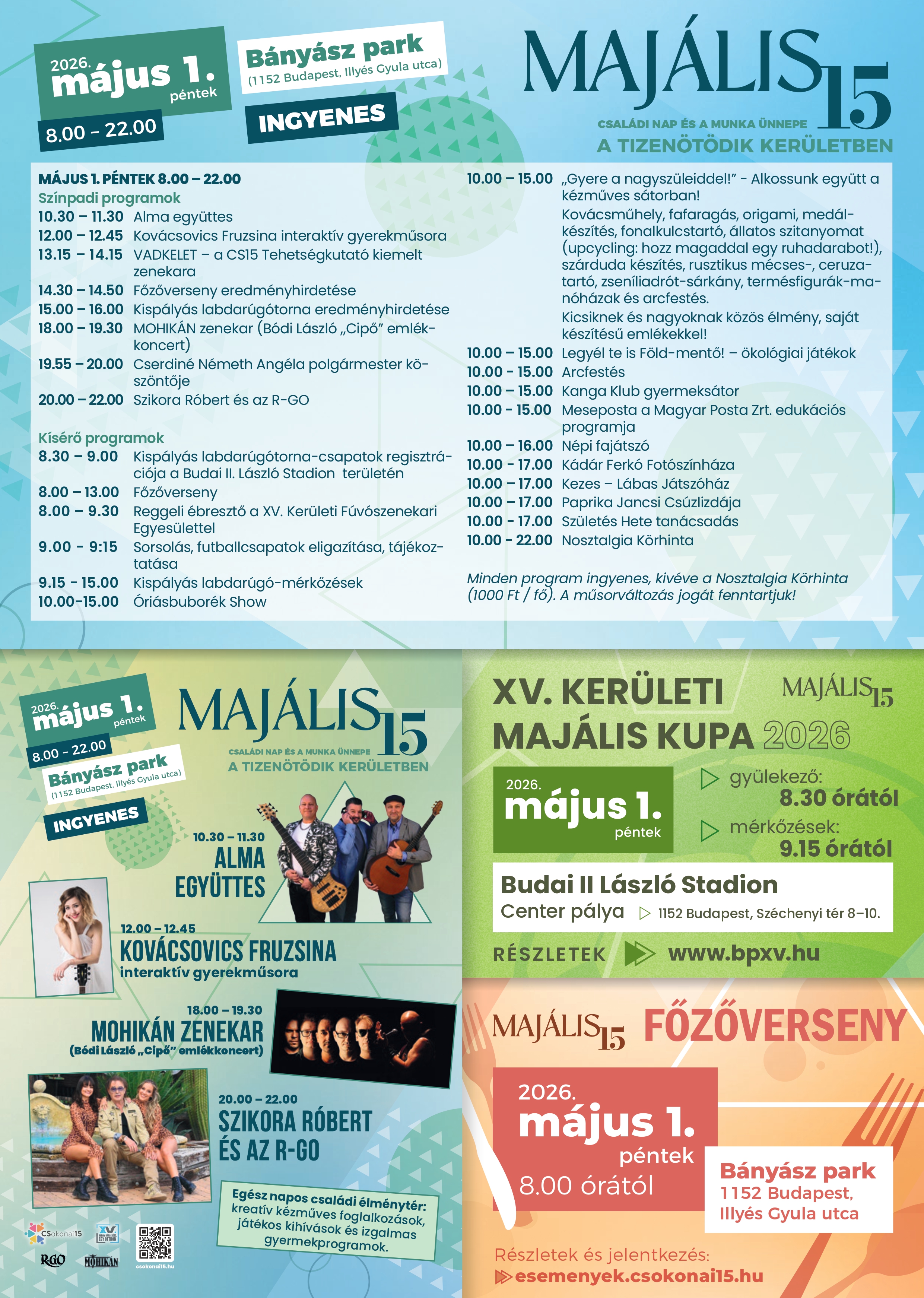 Majális 2026 programja