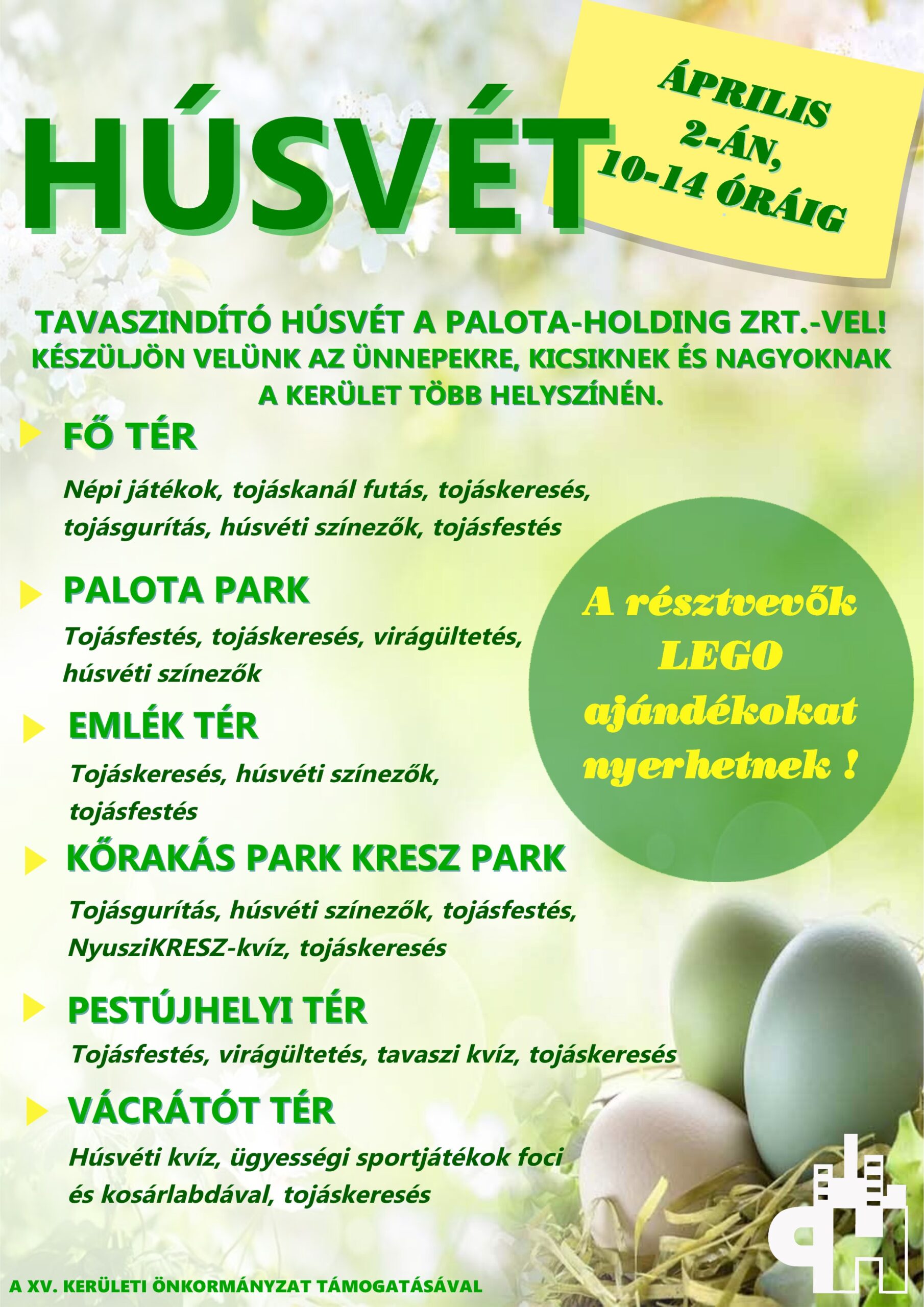 Húsvét a Palota-Holdinggal plakát