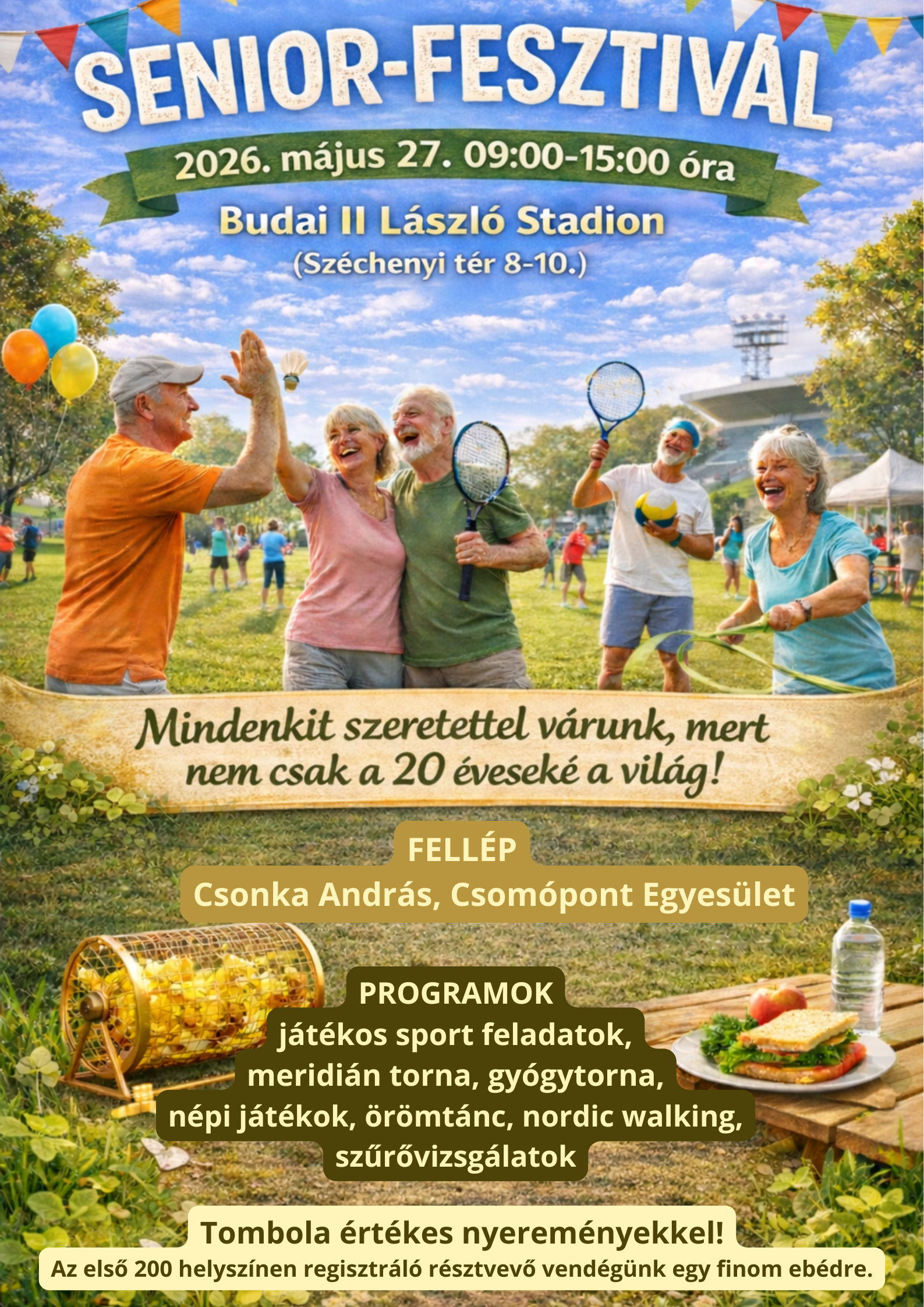 A 2026-os Senior Fesztivál plakátja