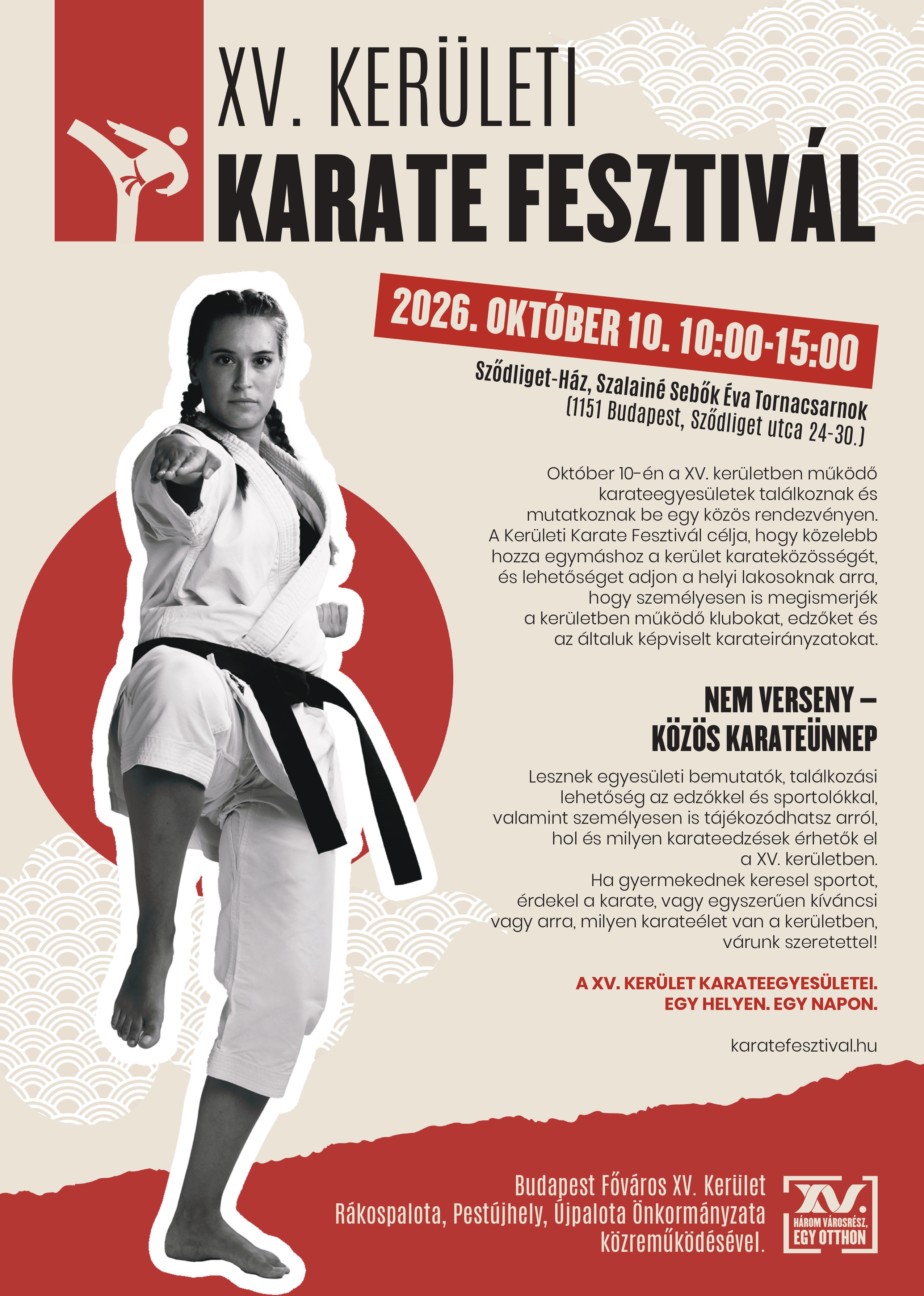 A Karate Fesztivál plakátja