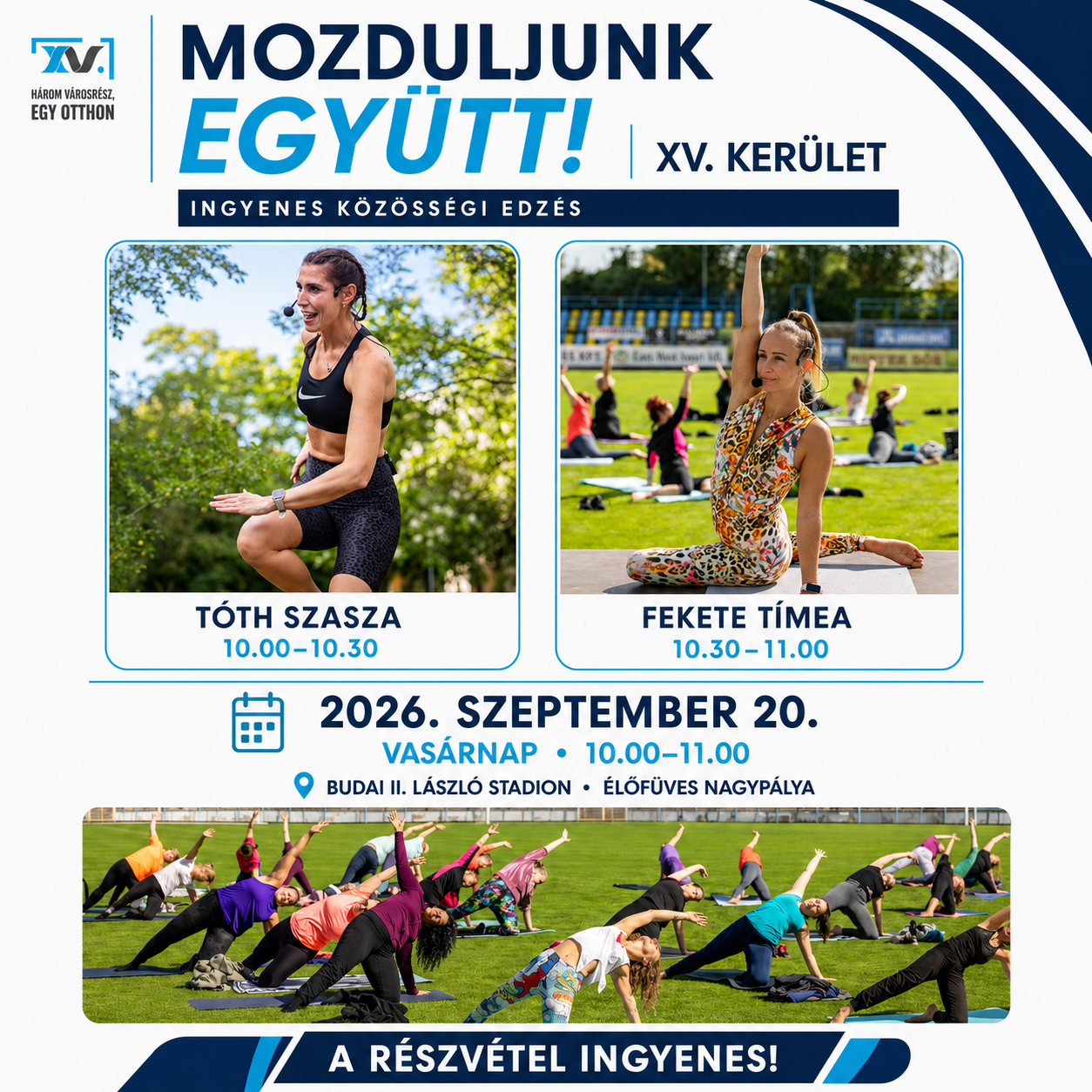 Mozduljunk együtt, XV. kerület plakátja
