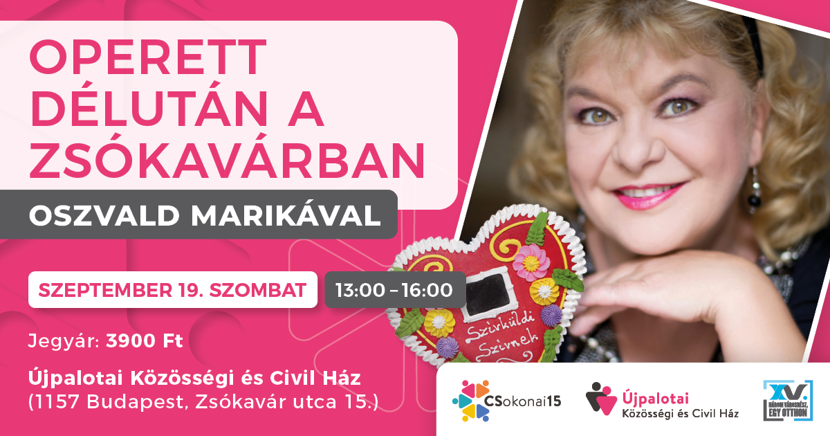 Operettdélután Oszvald Marikával a Zsókavárban