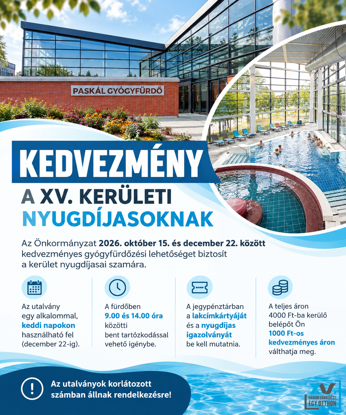 Fürdőjegy információs plakátja