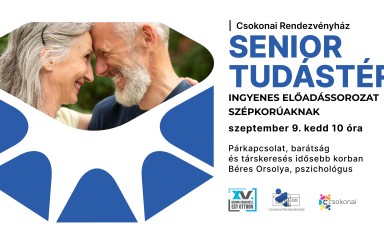 Senior TudásTér szeptemberi plakátja