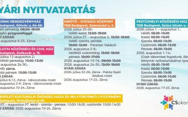 A Csokonai Nonprofit Kft. 2026 évi nyári zárvatartása
