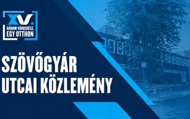Szövőgyár utcai közlemény