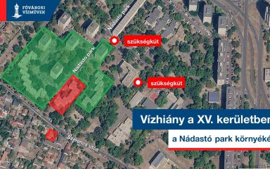 Vízhiány a Nádastó park környékén