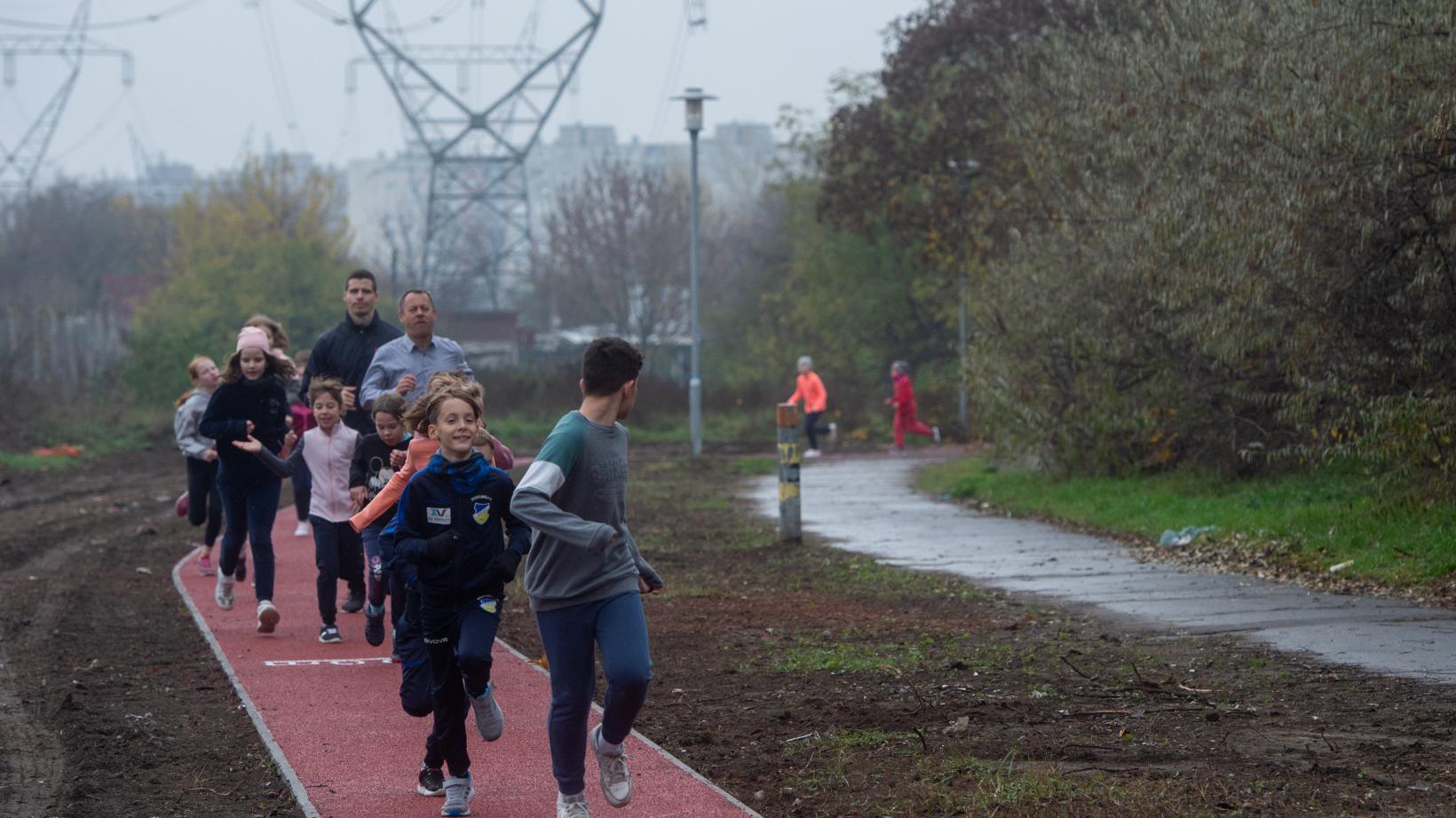 Futópálya átadása a Páskom parkban