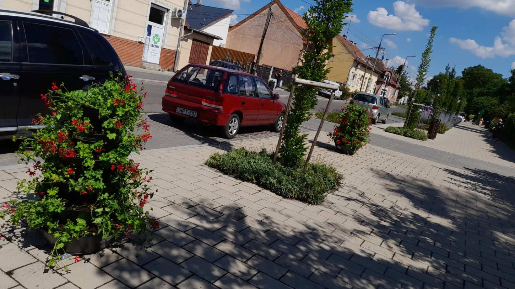 Virágtorony a kerületben