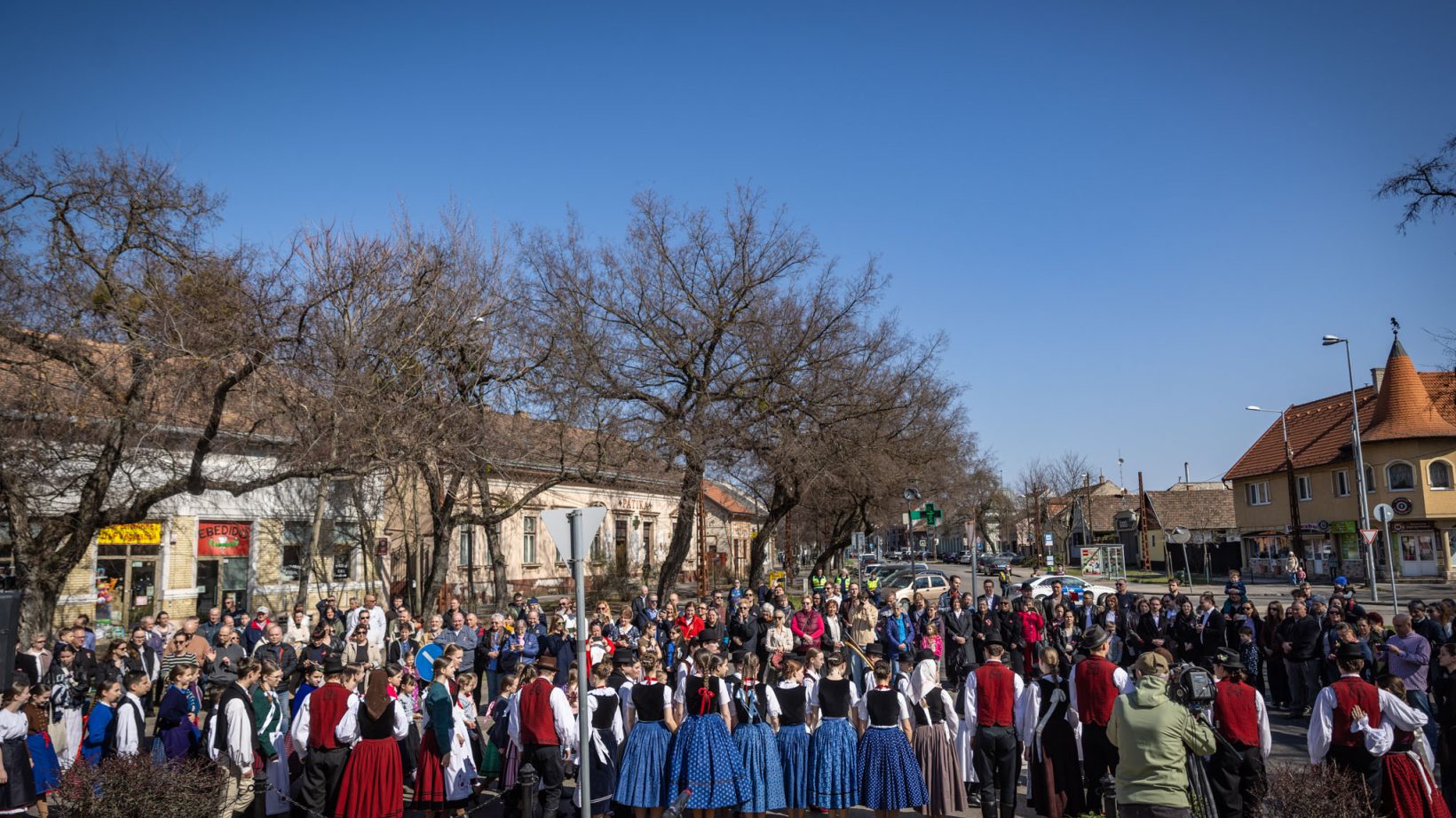 Március 15-i ünnepség a Kossuth-szobornál