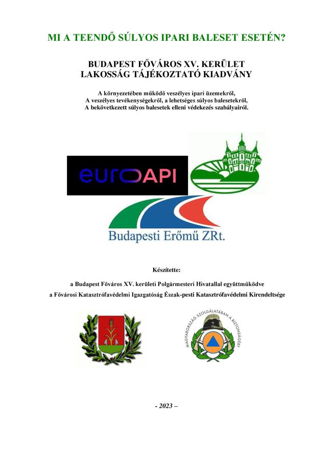 Katasztrófavédelmi tájékoztató