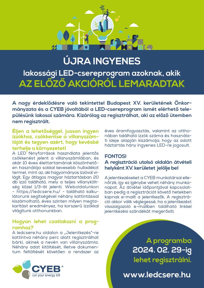 Ingyenes LED-csere