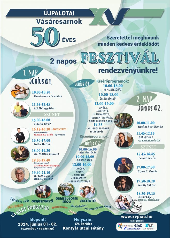 50 éves Vásárcsarnok – fesztivál