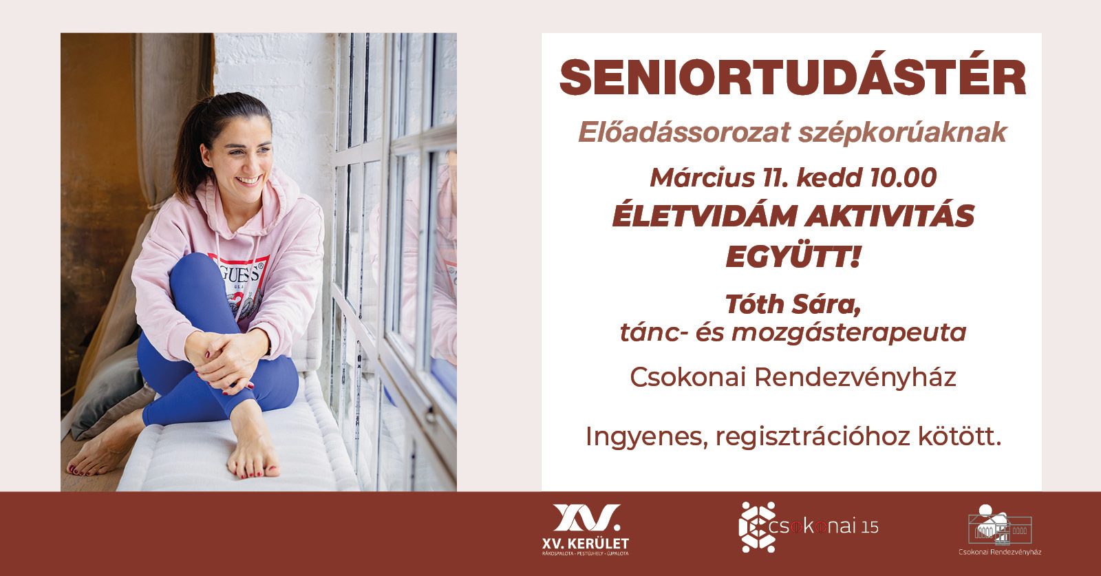 Senior TudásTár plakátja