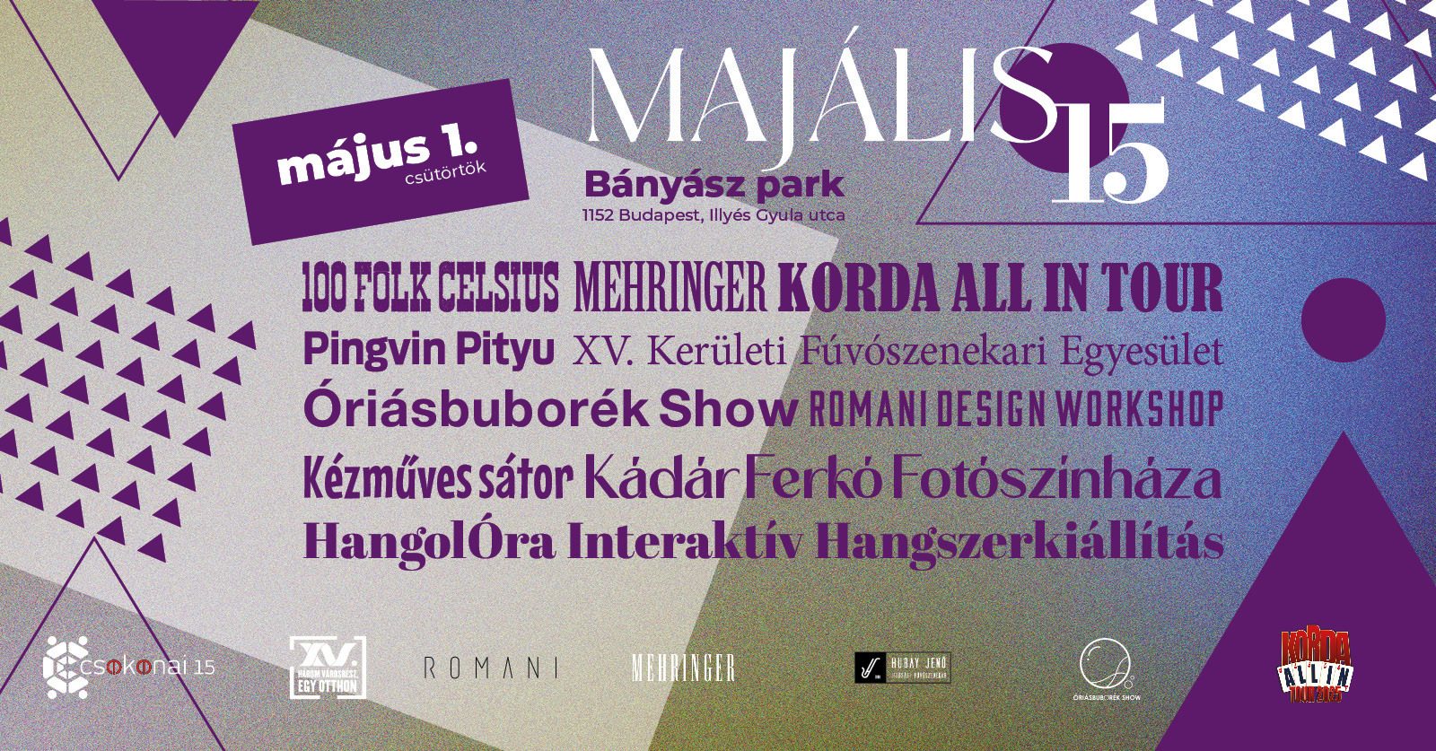 Majális 2025 plakátja