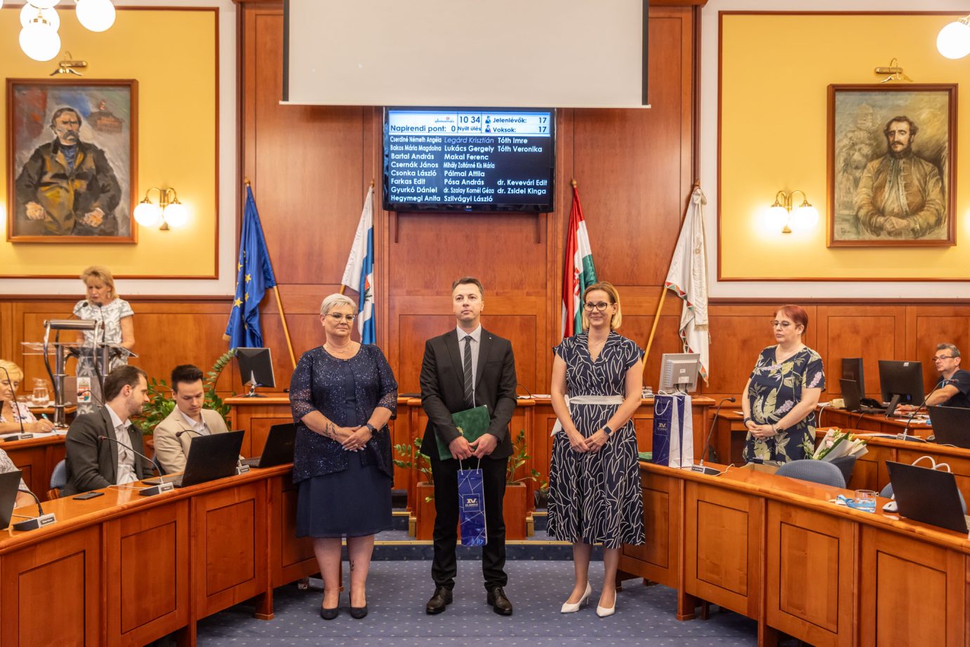 Jegyzői dicséret kiosztása