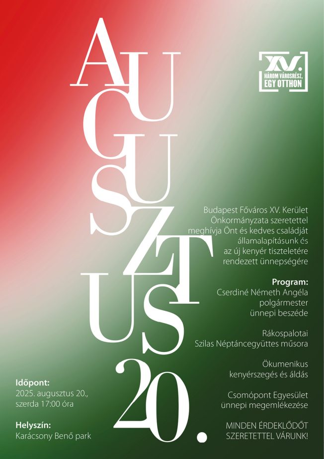 Augusztus 20-i ünnepség plakátja