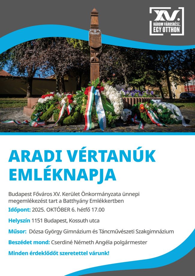 A 2025-ös október 6-i megemlékezés plakátja