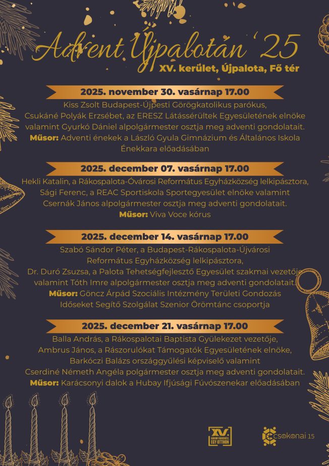 A 2025-ös andventi program