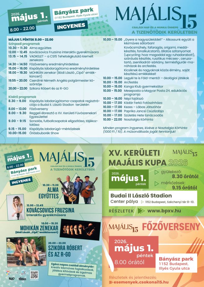 Majális 2026 programja