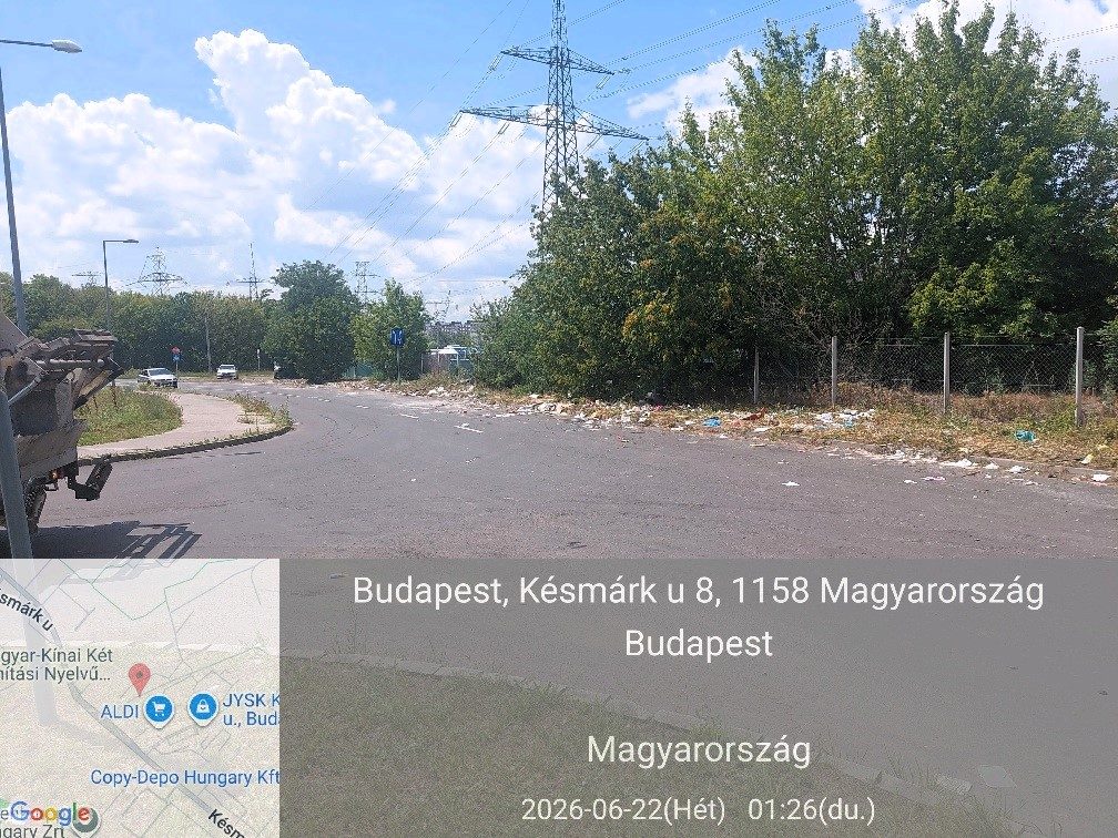 Intézkedett az önkormányzat az illegális hulladéklerakás ügyében a Késmárk utca és a Hűtő utca sarkán