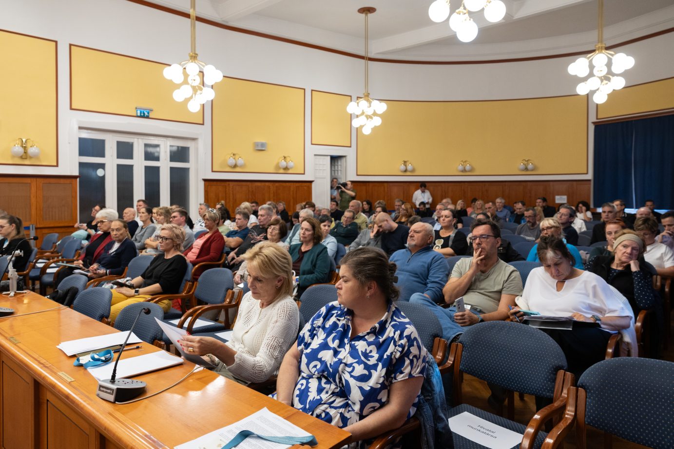 Szövőgyár utcai szennyezettségről szóló lakossági fórum