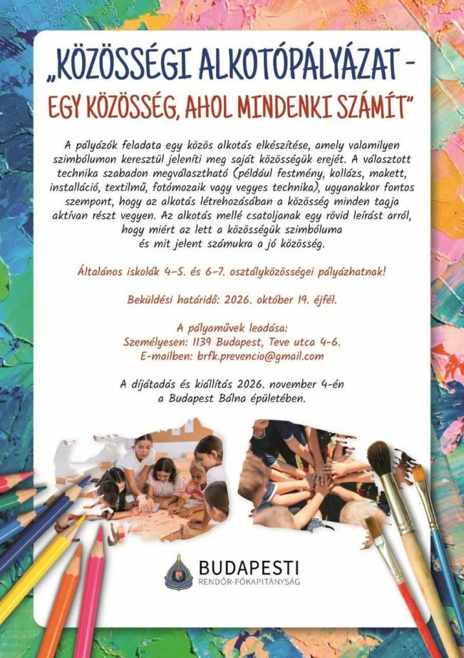 Közösségi alkotópályázat plakátja