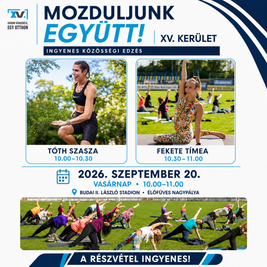 Mozduljunk együtt, XV. kerület plakátja