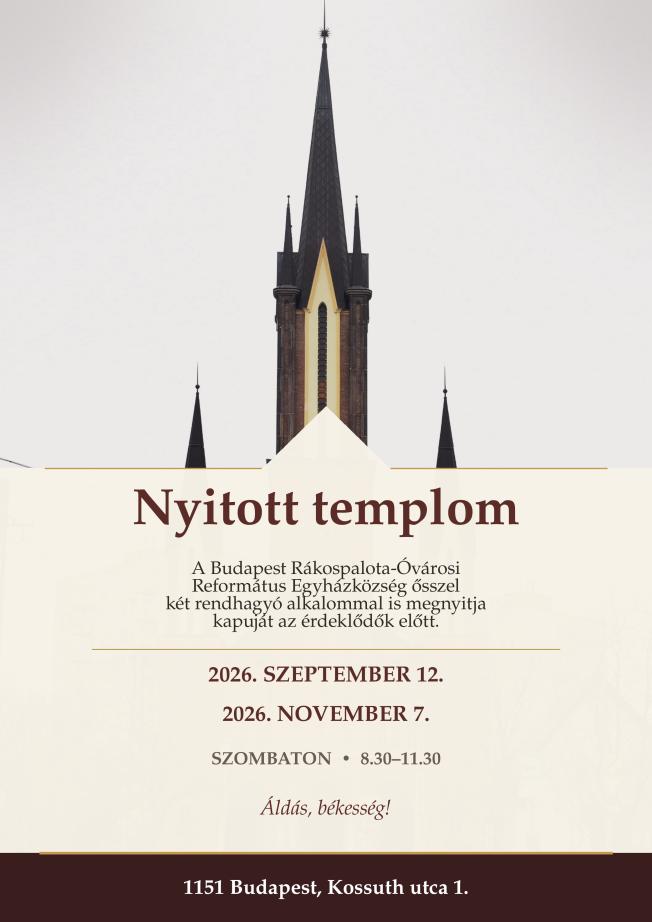 Nyitott templom plakát