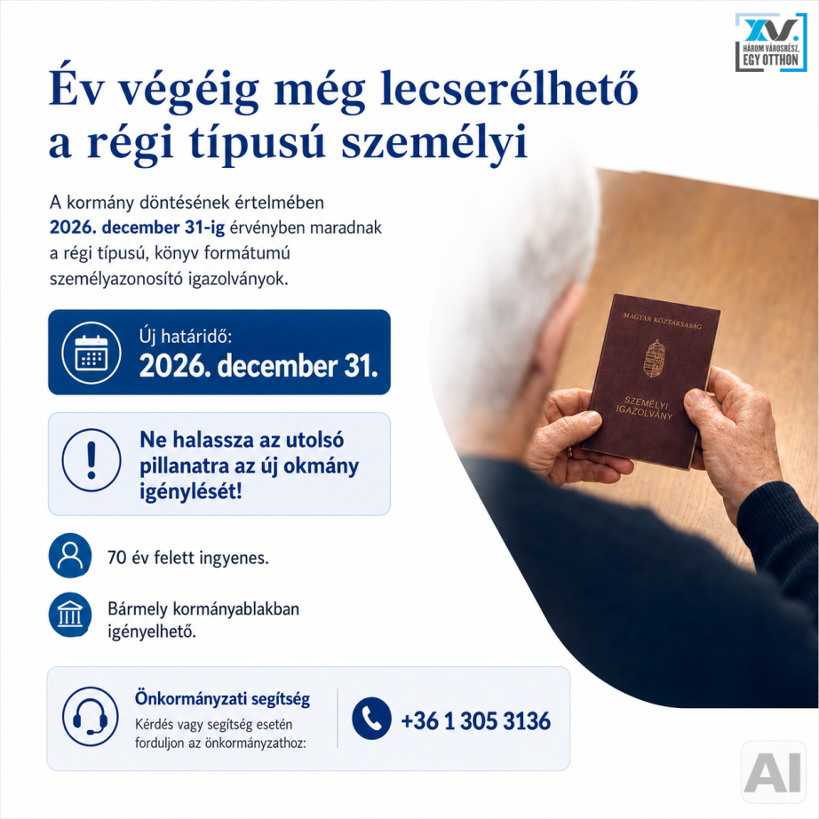 Év végéig egyes ügyekben még használhatók a régi típusú személyik (a kép mesterséges intelligenciával generálva)