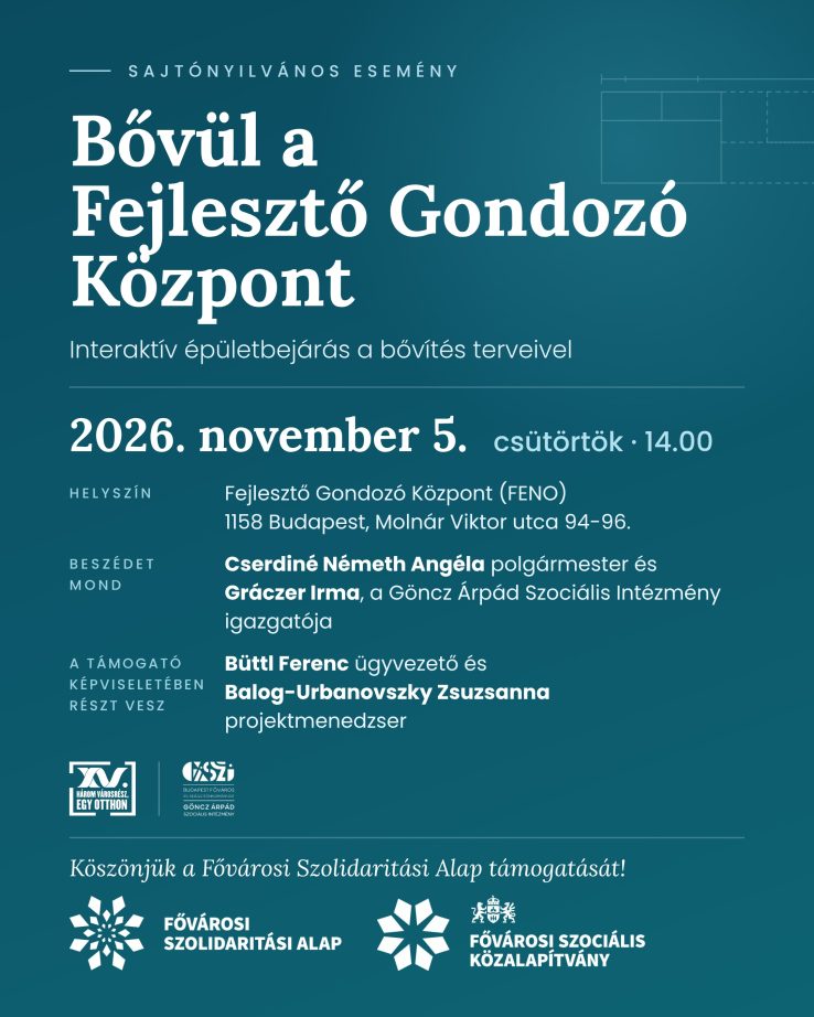 A FENO-sajtóesemény plakátja
