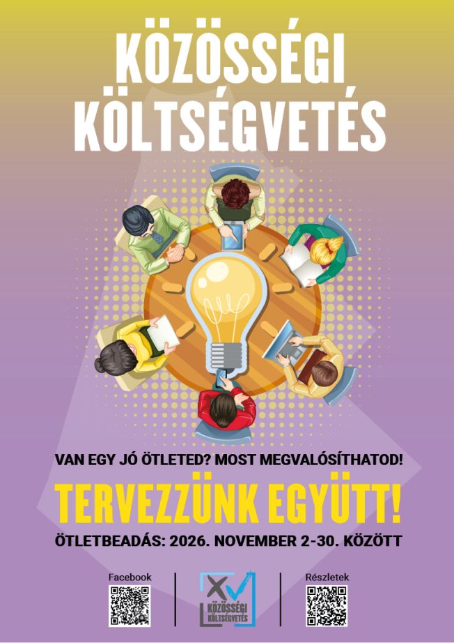 Közösségi költségvetés indítóplakátja