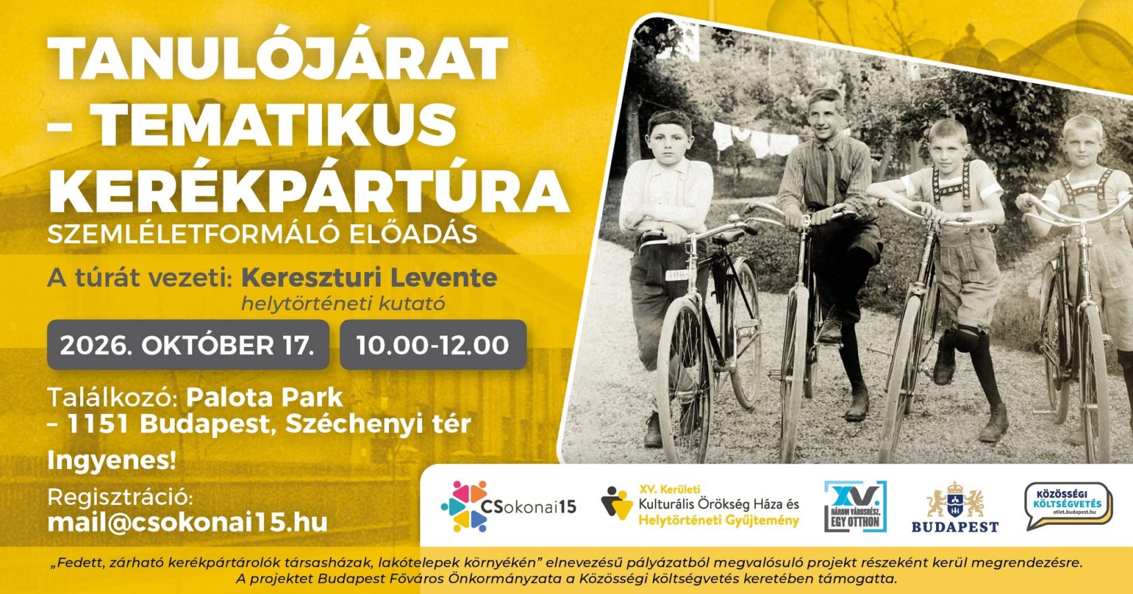 a Tanulójárat plakátja
